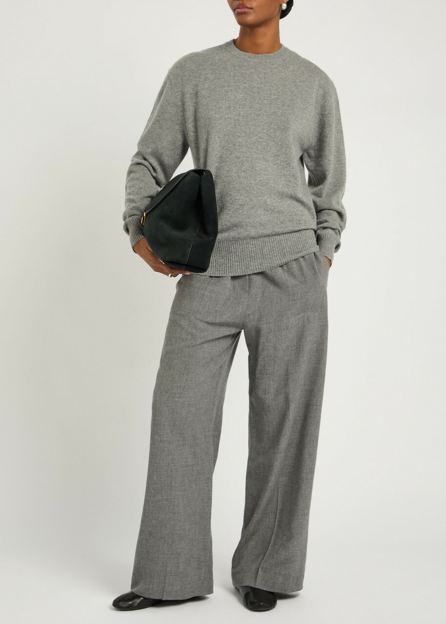 Toteme Classic Crew-neck Cashmere Jumper Grey