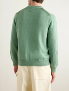 Zegna - Organic Cotton and Silk-Blend Sweater - Green