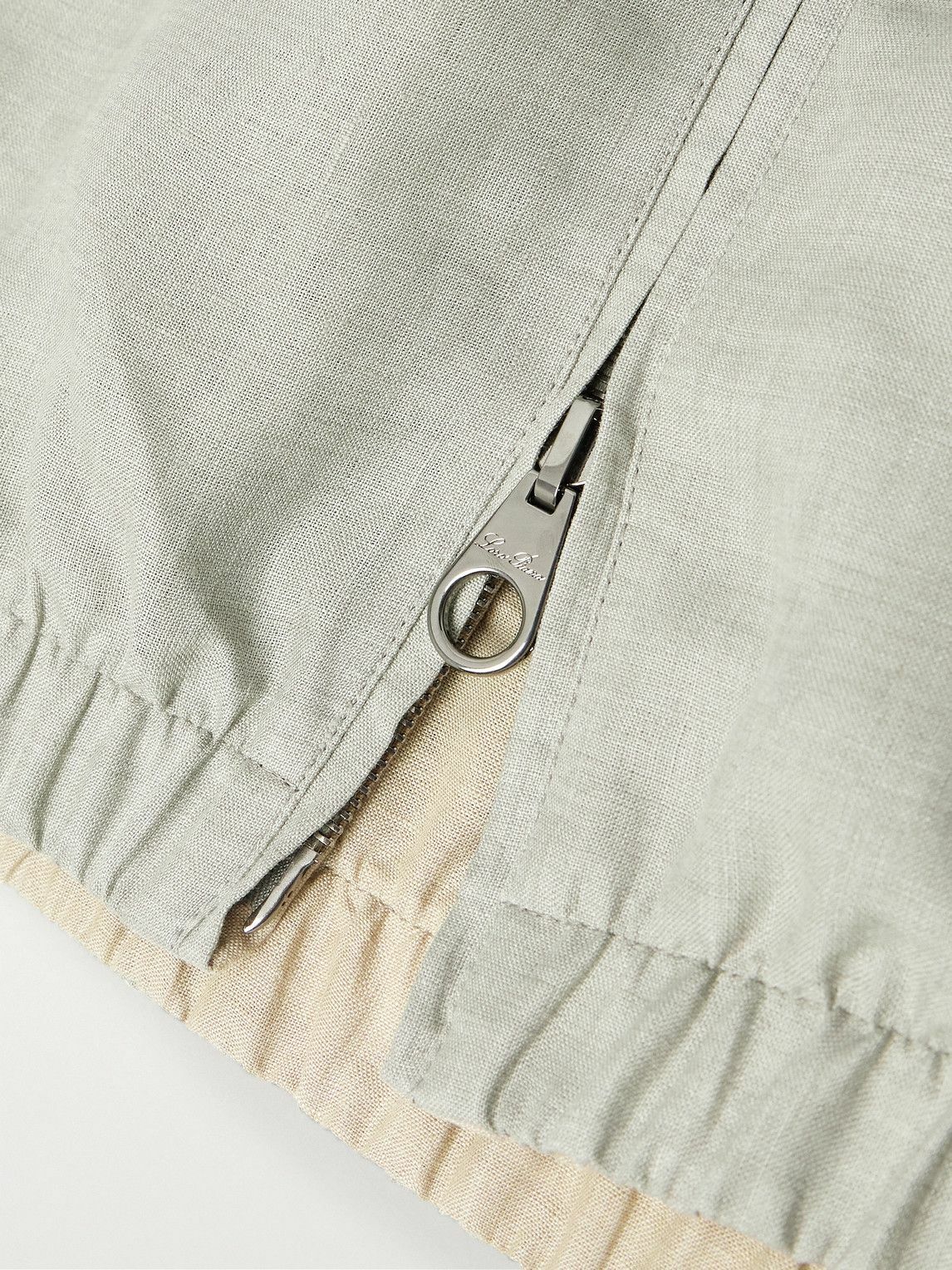 Loro Piana - Reversible Linen Bomber Jacket - Gray Loro Piana