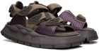 Eytys Purple & Khaki Quest Sandals