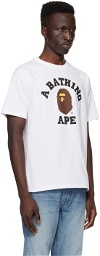 BAPE White College T-Shirt