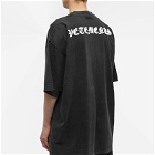 Vetements Men's Reverse Anarchy Logo T-Shirt in Washed Black/White