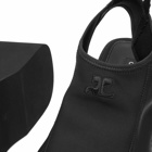 Courrèges Women's Scuba Wave Sandals in Black