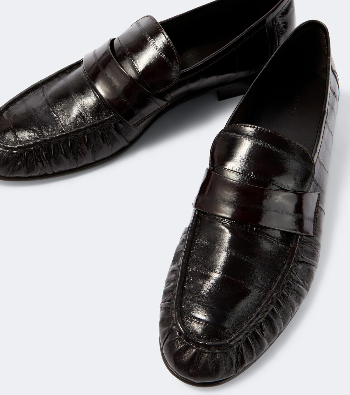The Row Soft eel leather loafers