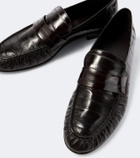 The Row Soft eel leather loafers