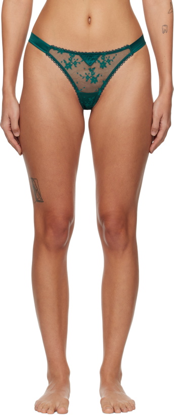 Photo: Fleur du Mal Blue Untie Me Thong