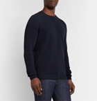 Incotex - Slim-Fit Honeycomb-Knit Cotton Sweater - Blue