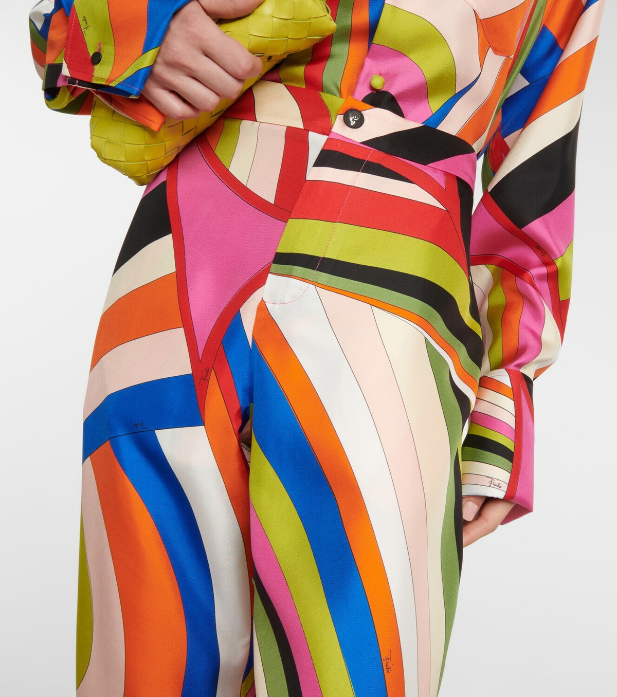 Pucci - Printed silk twill wide pants Emilio Pucci