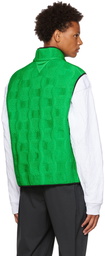 Bottega Veneta Green Shirring vest