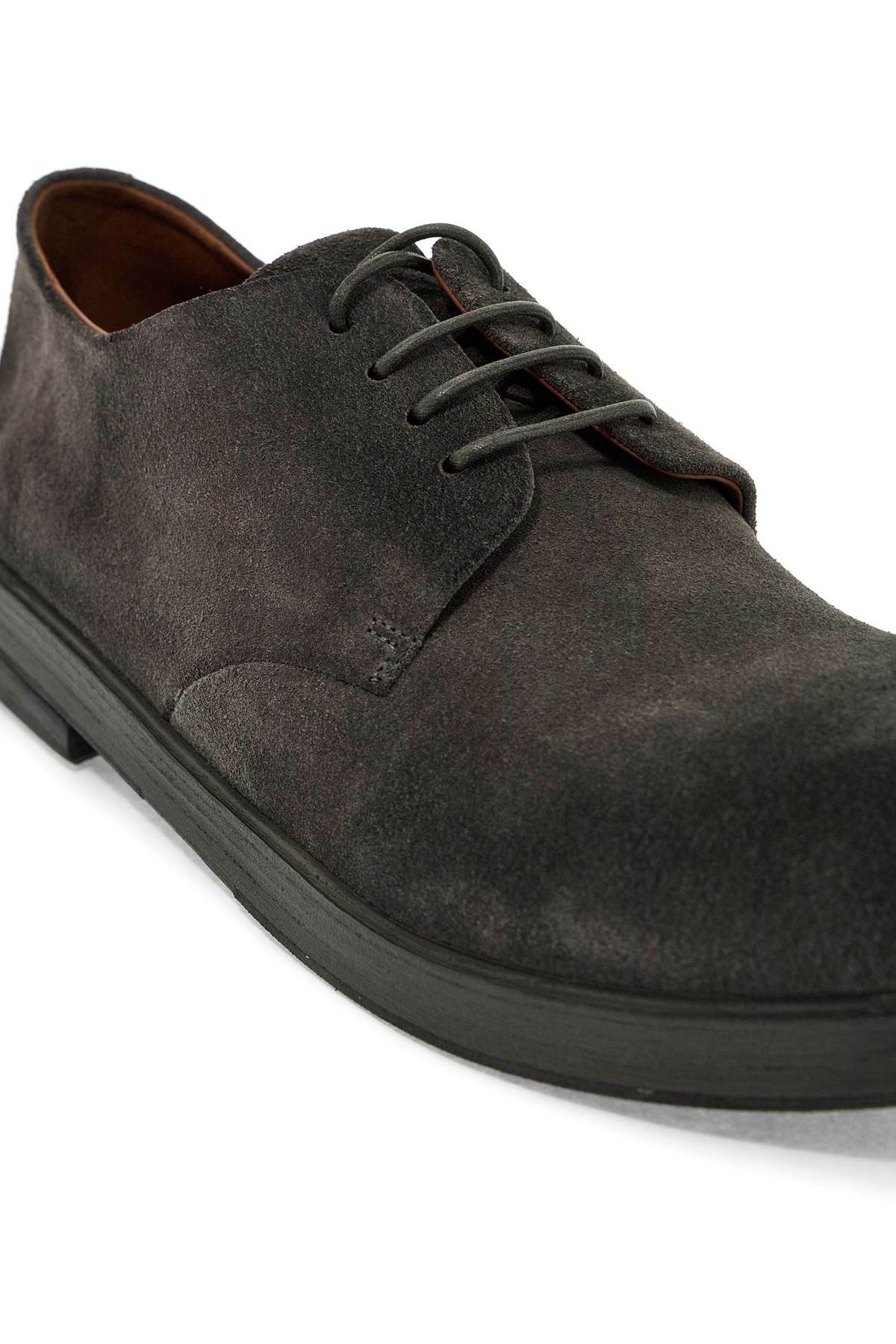 MARSELL suede pumpkin wedge lace-up shoes Grey