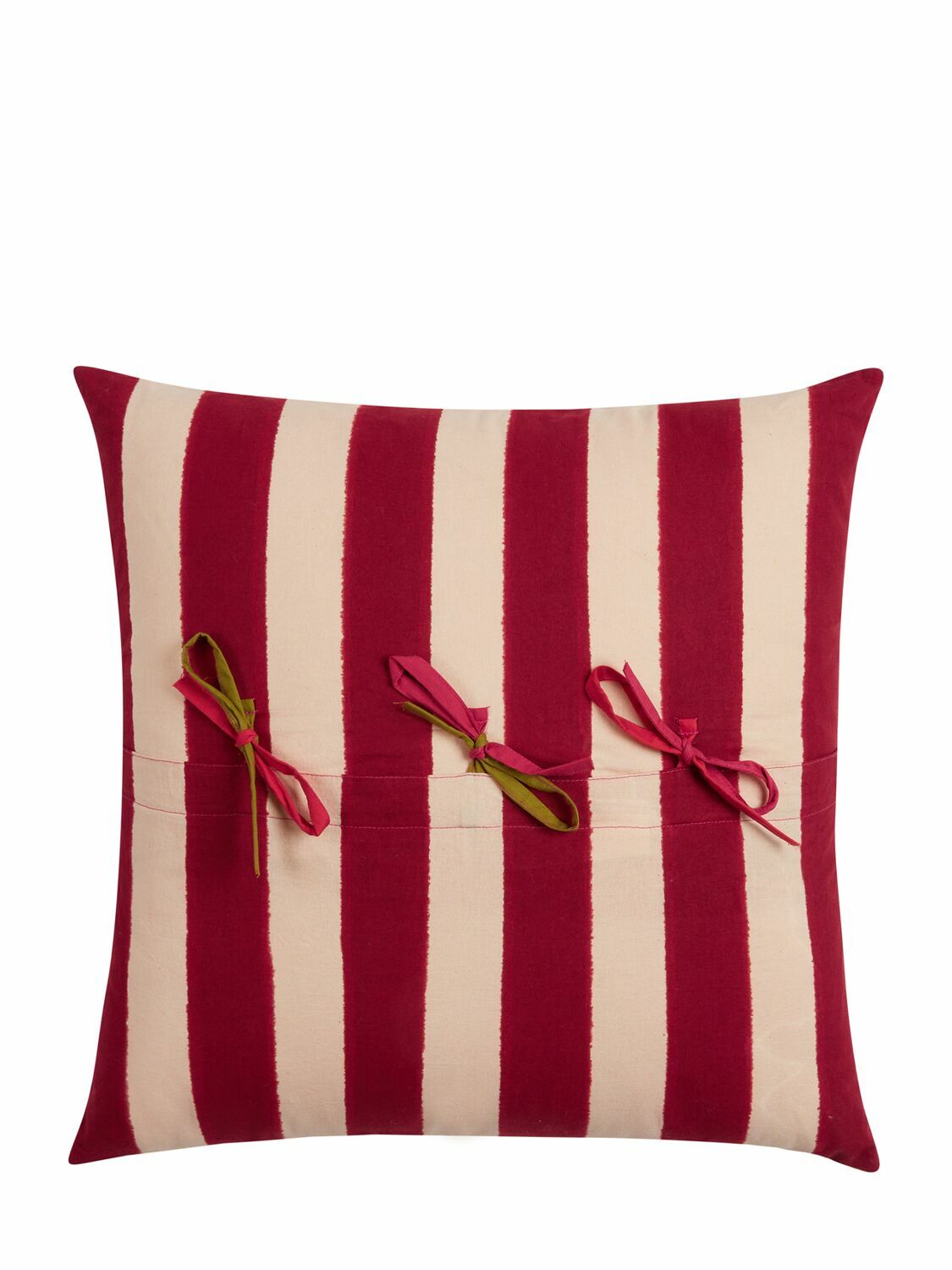 LISA CORTI Nizam Stripes Green Cushion