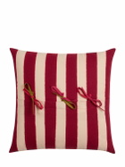 LISA CORTI Nizam Stripes Green Cushion