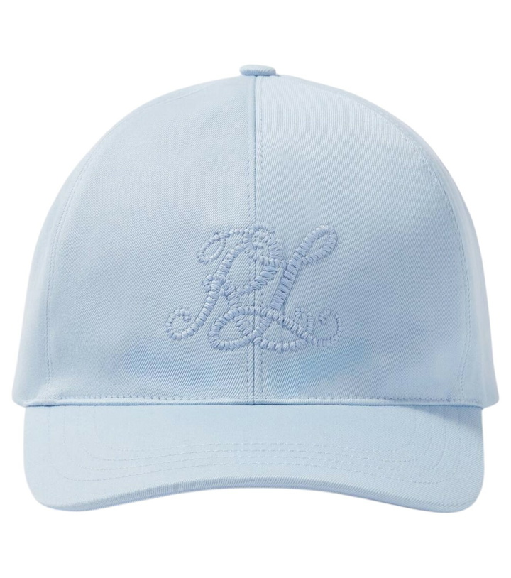Photo: Ralph Lauren Purple Label Logo cotton twill baseball cap