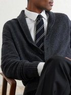 John Smedley - Rockford Shawl-Collar Recycled-Cashmere and Merino Wool-Blend Cardigan - Gray