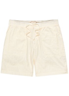 Smr Days Escubelle Embroidered Cotton-blend Shorts Ecru