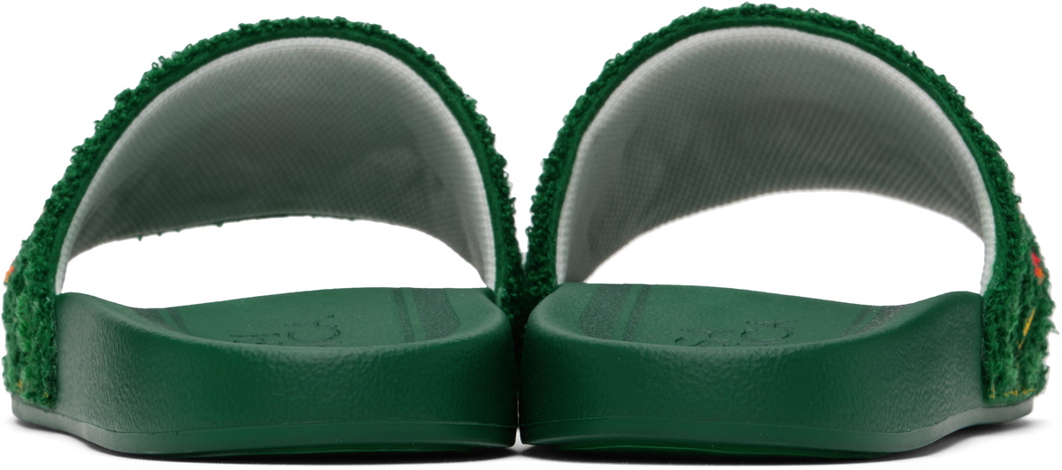Casablanca Green Laurel Terry Slides