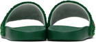 Casablanca Green Laurel Terry Slides