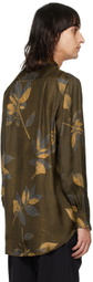 UMA WANG Brown Tab Shirt