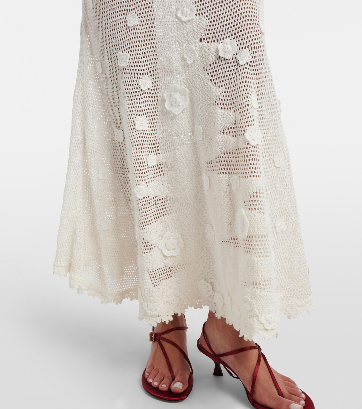 Self-Portrait Embellished midi dress