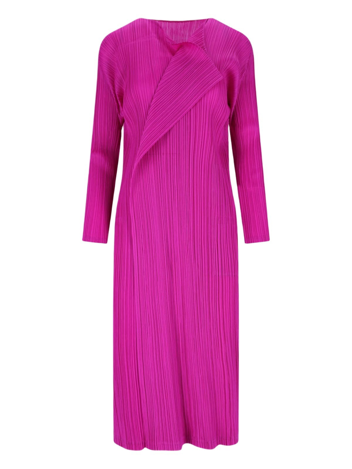 Pleats Please Issey Miyake Pink New Colorful Basics II Dress