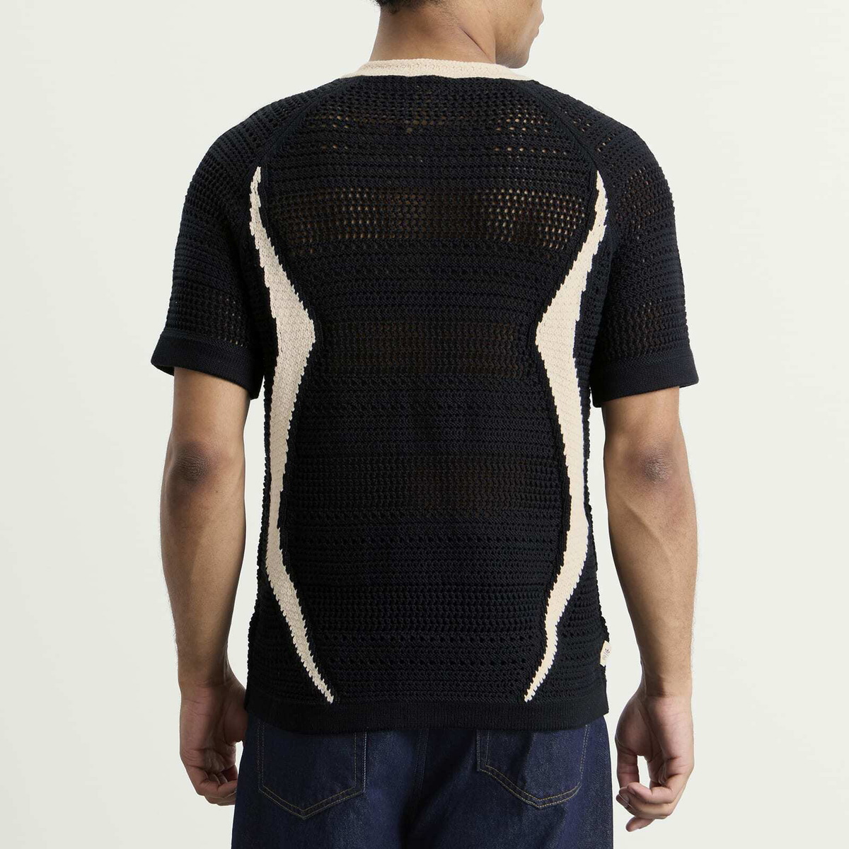 Adidas Men's Clot Knit Jersey By Edison Chen in Black/Wonder White
