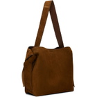 Acne Studios Brown Musubi Suede Midi Bag