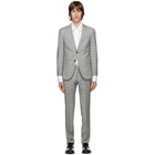 Boss Grey Checked Novan6 Ben2 Suit