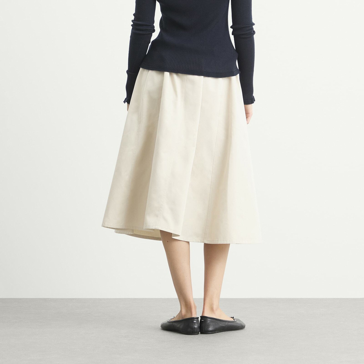 MM6 Maison Margiela Women's Midi Skirt in Beige