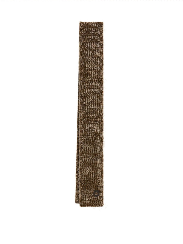 Photo: Ferragamo Mens Skinny scarf in Brown