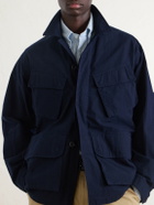 Drake's - Jungle Cotton-Ripstop Overshirt - Blue