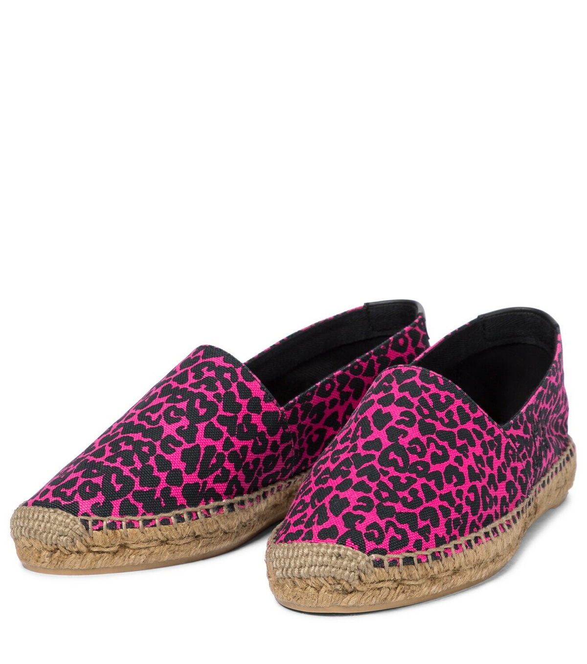 Saint Laurent Leopard-print canvas espadrilles