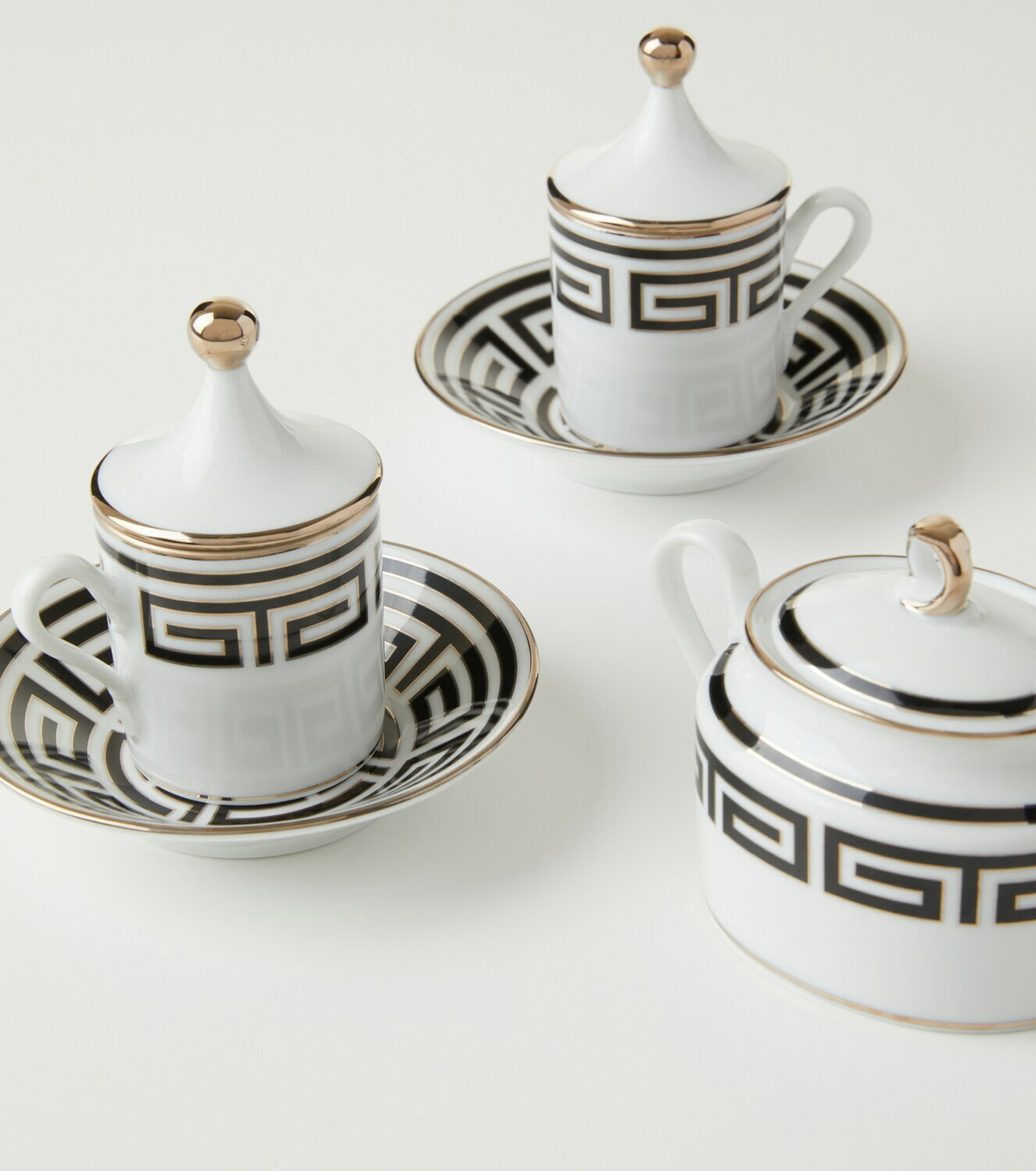 Ginori 1735 Labirinto Tête à Tête' set of two coffee cups and saucers