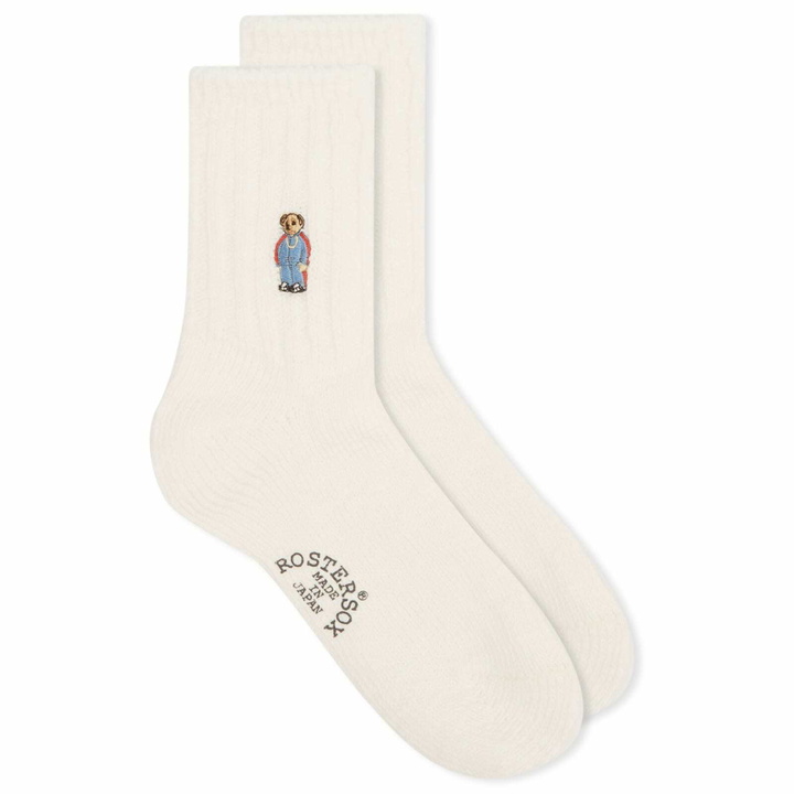 Photo: Rostersox Rap Bear Socks in White