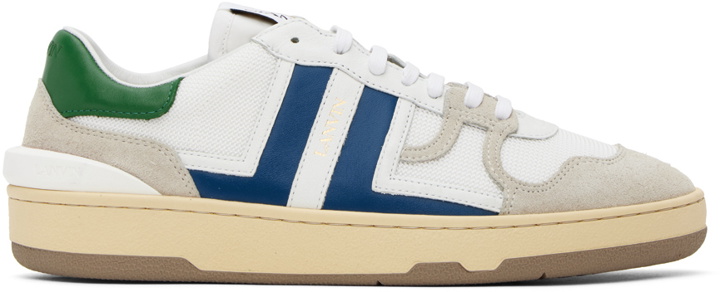 Photo: Lanvin White & Blue Clay Sneakers