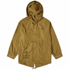 Human Made Men's Hooded Fishtail Parka Jacket in Olive Drab