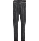 Rubinacci - Manny Tapered Cotton-Corduroy Trousers - Men - Dark gray