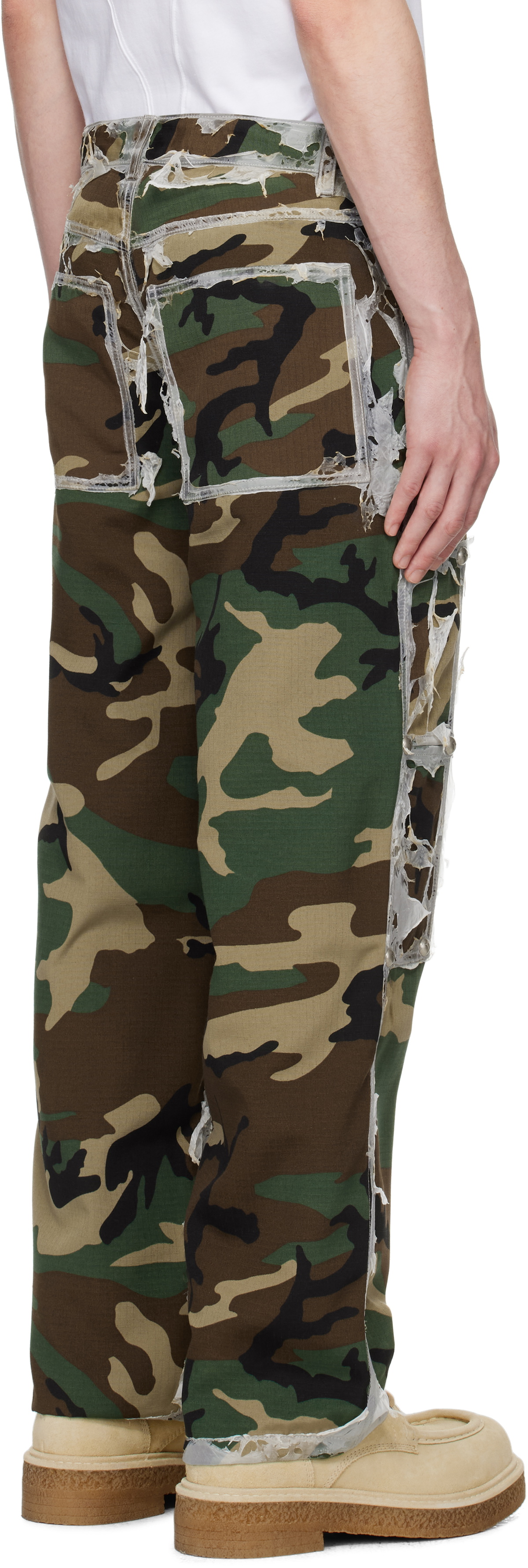 Thug Club Khaki Burnt Bio Army Cargo Pants