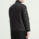 Taion Men's Military Hi-Neck Zip Softshell Down Jacket in Black