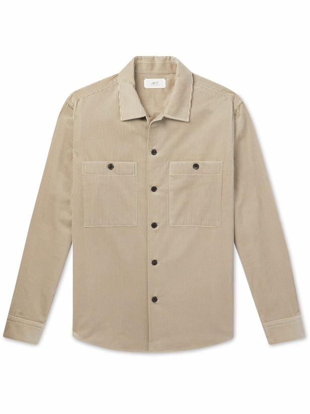 Photo: Mr P. - Cotton and Cashmere-Blend Corduroy Overshirt - Gray