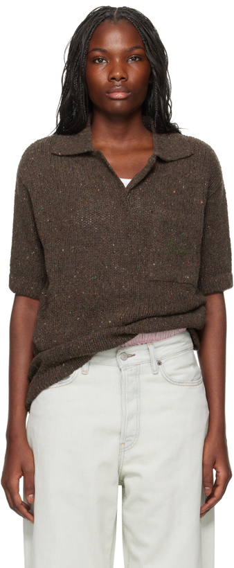 Photo: ERL Brown Wool Polo