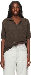 ERL Brown Wool Polo