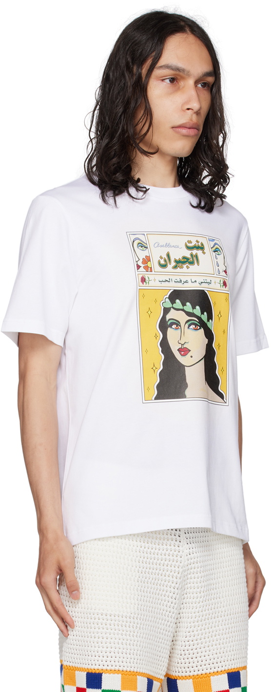 Casablanca White 'La Femme' T-Shirt Casablanca