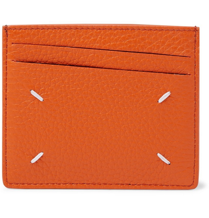 Photo: Maison Margiela - Two-Tone Leather Cardholder - Orange