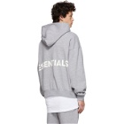 Essentials Grey Logo Pullover Hoodie