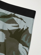 TOM FORD - Camouflage-Print Stretch-Cotton Jersey Boxer Briefs - Green