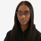 Le Specs x No Problemo Pluto Sunglasses in Tobacco/Pink Tint 