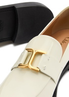Chloe Marcie Patent Leather Loafers White
