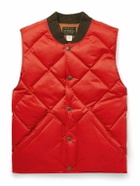 RRL - William Quilted Padded Recycled-Nylon Gilet - Red