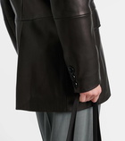 Nour Hammour Cass leather blazer