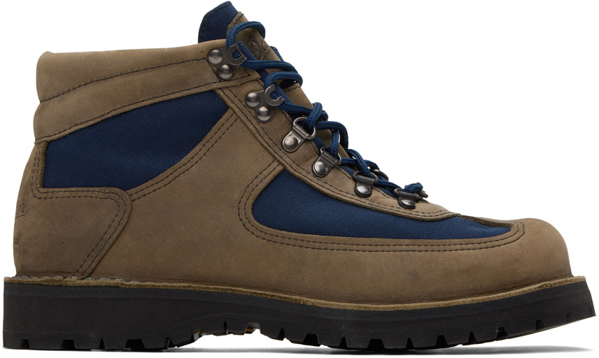 Danner Brown Navy Feather Light Boots